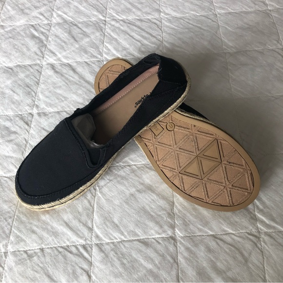 Hush Puppies black canvas espadrille loafers - Picture 3 of 8